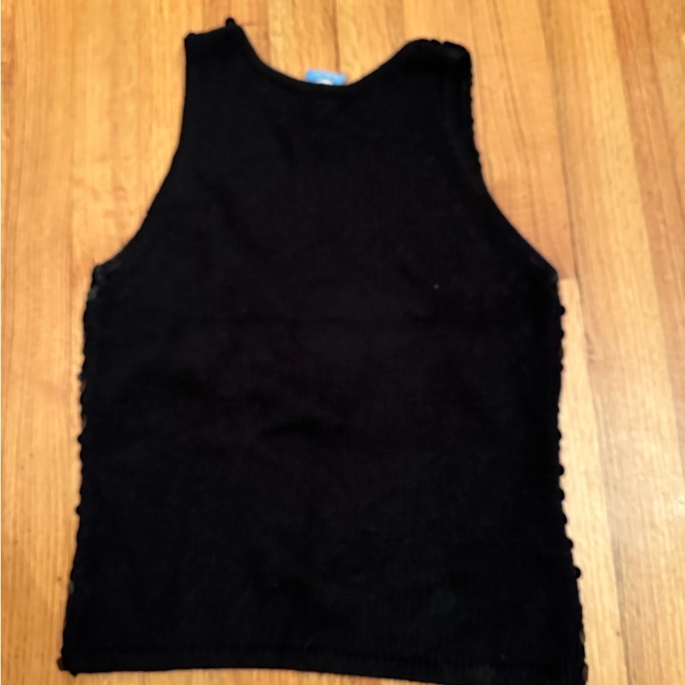 by next era Silk-Angora Sequin Knit Tank Size M (#2) - Picture 9 of 10